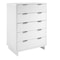 Manhattan Comfort Granville White 3-Drawer Dresser and 5-Drawer Chest, Set of 2 GRAN021 - alternate 4